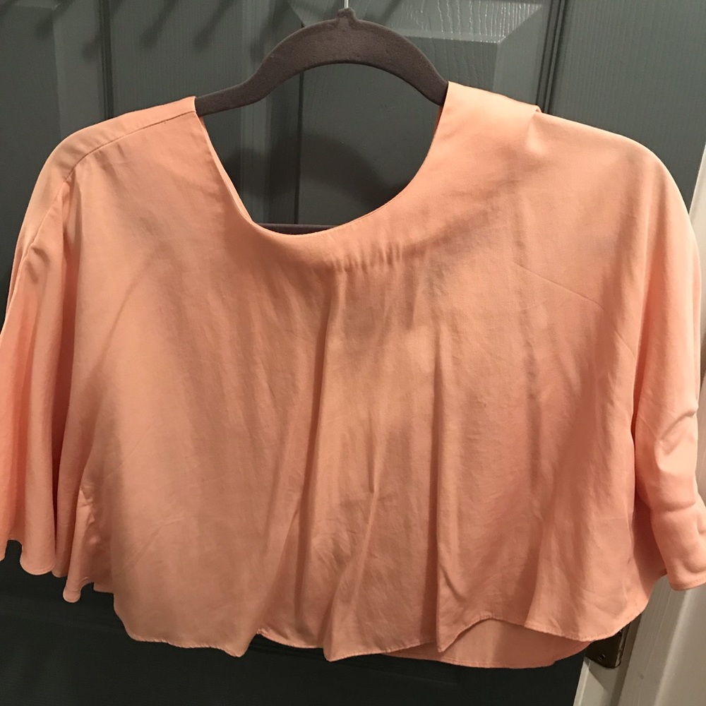 Peach Crop Top